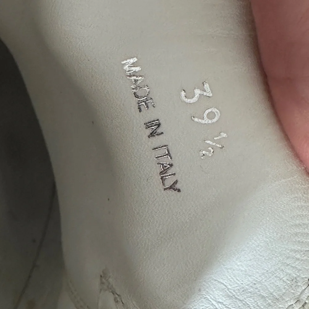 Prada White Leather Mule Loafers - Picture 4 of 6